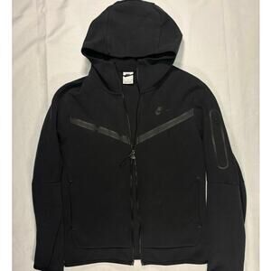Nike Tech Fleece Full Zip Hoodie Men's M Black Modern Jacket
